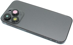 Фото 1/2 Задняя крышка (корпус) в сборе с рамкой для Apple iPhone 14 Pro черная