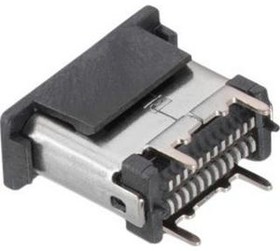 632722110112, 1mm PCB Thickness, WR-COM, USB-C 3.1 Receptacle, Straight, 24 Poles