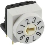 428427320911, Rotary DIP Switch Arrow-Shaped Slot 10-Pos 2.54mm PCB Pins