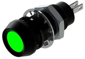 692-532-23, LED Indicator Green 12.7mm 28VDC 19mA