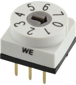 428527320908, Rotary DIP Switch Arrow-Shaped Slot 8-Pos 2.54mm PCB Pins