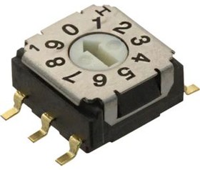 428542320811, Rotary DIP Switch Arrow-Shaped Slot 10-Pos Gull Wing Terminal