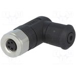 42-00028, Разъем: M8, "мама", PIN: 4, угловой 90°, на провод, вилка, IP67