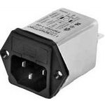 FN261-2-06, Power Entry Module Filtered M 3 POS 250VAC 2A Fuse ST 1 Port
