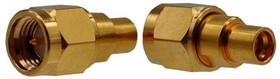 134-1019-441, RF Adapters - Between Series SMA Plug to SMP Plug Adapter Gold