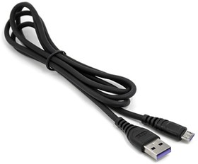 Фото 1/2 Кабель USB 2.0 AM-microBM 1,2 метра, 3A, чёрный, в коробке 13700-007M3BK