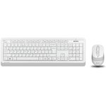 Клавиатура и мышь Wireless A4Tech FG1010 WHITE бело-серая, USB [1147575]