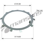 700.288, Шайба КАМАЗ-5490 MERCEDES ступицы MANSONS
