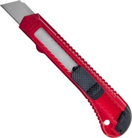 Фото 1/5 Нож канцелярский 18 мм Attache с фиксатором, полибег, цв.красный