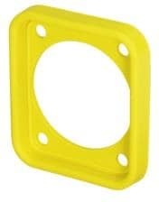scdp-fx-4, Loudspeaker Connectors Gasket - EPDM for use with D size chassis connectors - IP65 and UV resistant - yellow