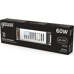 Блок питания GAUSS 202002060 для светодиодных лент