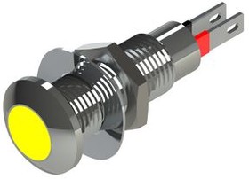 524-521-04, LED Indicator Yellow 8.1mm 2.1VDC 20mA