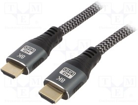 CCB-HDMI8K-3M, Кабель; HDMI 2.1; вилка HDMI,с обеих сторон; 3м; черный