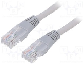 PP12-3M/R, Patch cord; U/UTP; 5e; stranded; CCA; PVC; red; 3m; 26AWG; Ocable: 5mm