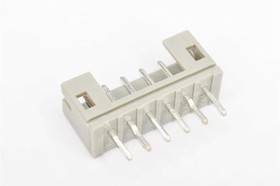 B6B-PH-K(LF)(SN), 1x6P PH 1 2mm 6 Brass Plugin,P=2mm Wire To Board / Wire To Wire Connector