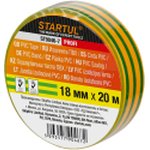 ST90467, Изолента ПВХ 18ммх20м желто-зеленая STARTUL PROFI (ST9046-7)
