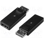 AK-340602-000-S, Adapter; DisplayPort 1.1a; DisplayPort plug,HDMI socket; black