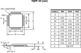 ATXMEGA128A4U-AU, микроконтроллер 8/16-бит, AVR XMEGA A4, 128КБ TQFP44 – купить оптом и в розницу