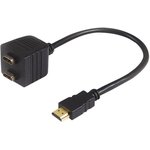 PSG03964, Переходник разъема, HDMI, 1 вывод(-ов), Штекер, HDMI, 2 вывод(-ов), Гнездо