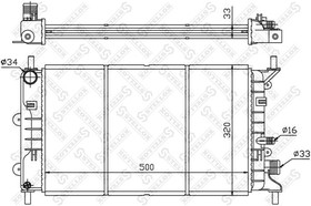 1025213SX, Радиатор системы охлаждения Ford Escort/Orion 1.4/1.6i 90