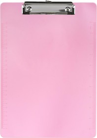 Фото 1/4 Папка-планшет Attache А4, жесткий пластик 2мм, прозрачный красный