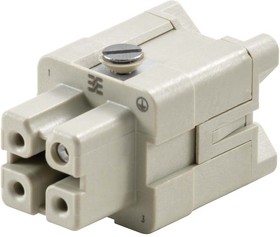 1498200000, Weidmuller Heavy Duty Power Connector Module, 16A, HA Series, 3 Contacts