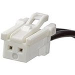 15136-0200, Rectangular Cable Assemblies MicroClasp 2CKT CBL ASSY SR 50MM WHITE