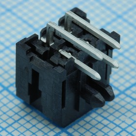 Фото 1/4 430450402, Соединитель (4 стороны) 4 контакта шаг 3мм угловой монтаж в отверстие серия Micro-Fit 3.0 лоток