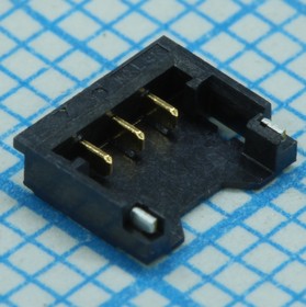 Фото 1/4 781710003, Разъем провод-плата HDR 3 контакта шаг 1.2мм SMD серия Pico-EZmate лента на катушке