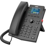 IP-телефон Fanvil X303P 2xE 10/100, 2,4, HD voice, 4 SIP, Opus+IPV6,PSU,POE
