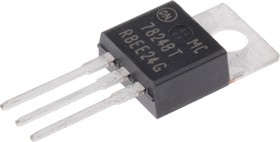 Фото 1/3 MC7824BTG, 1 Linear Voltage, Voltage Regulator 1A, 24 V 3-Pin, TO-220