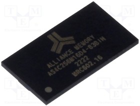 Фото 1/2 AS4C256M16D4-83BIN, DRAM DDR4, 4G, 256 X 16, 1.2V, 96-Ball FBGA, 1200MHZ, Industrial Temp - Tray