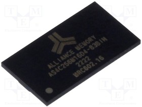 Фото 1/2 AS4C256M16D4-83BIN, IC: DRAM memory; 256Mx16bit; 1.2V; 1.2GHz; 14.16ns; FBGA96; in-tray