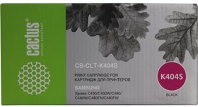 Фото 1/5 Cactus CLT-K404S Картридж (CS-CLT-K404S) для Samsung Xpress SL-C430/C430W/ C480/C480W/C480FW (1500стр.) чёрный, с чипом