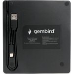 Внешний оптический привод Gembird DVD-USB-04 Black