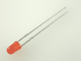 Фото 1/4 L-934ND, Светодиод 3мм оранжевый 607нм 2-Pin T-1 лента на катушке