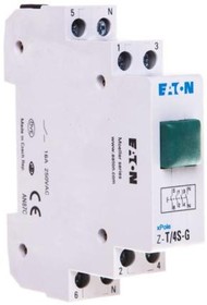 Фото 1/2 Z-T/4S-G, Модуль кнопочный выключатель, 16А, Монтаж DIN, IP40, 230ВAC
