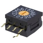 FR01FR16H-S, Coded Rotary Switches 10MM HEXADECIMAL 16P REAL CODED R/A