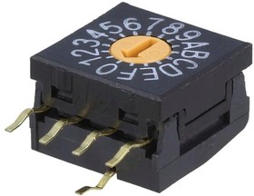 Фото 1/9 FR01FR16H-S, Coded Rotary Switches 10MM HEXADECIMAL 16P REAL CODED R/A