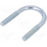 CB10.43.81 (1 1/4"), U-bolt; B; 1.5; steel; zinc; Thread len: 41mm; for fixing pipes