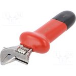 8070V, Adjustable Spanner, 165 mm Overall, 20mm Jaw Capacity, Insulated Handle ...