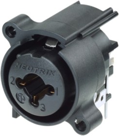 NCJ6FA-H-0, XLR Connectors A SERIES COMBO;3POLE FEM;NOLATCH;RET SPR – купить оптом и в розницу