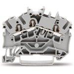 2002-6301, 3rd pass-through terminal, 0.25 - 2.5 (4) mm2, corner, Ex e II, grey