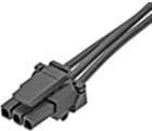 Фото 1/3 145132-0300, Rectangular Cable Assemblies Micro-Fit OTS Cbl ASSY 75mm 3CKT Blk