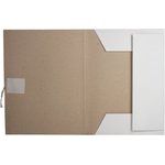 Папка для бумаг с завязками картонная BRAUBERG, гарантированная плотность 280 ...