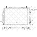 10-25373-SX, 10-25373-SX_радиатор системы охлаждения! АКПП\ MB W140 4.2i/5.0i 91-99