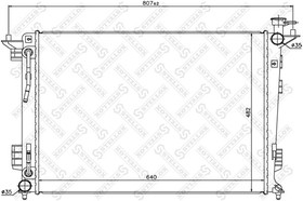 1025465SX, Радиатор системы охлаждения АКПП HYUNDAI IX35, KIA SPORTAGE 2.0I/2.4 09  [25310-2S550]