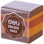 Ластик Deli EH302 25х25х25 мм, ПВХ, ассорти