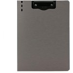 Папка-планшет A4РР с крышкой крышкой темно-серый 64513