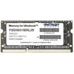 Оперативная память Patriot 8GB DDR3 1600MHz, SO-DIMM (PC3-12800) PSD38G1600L2S
